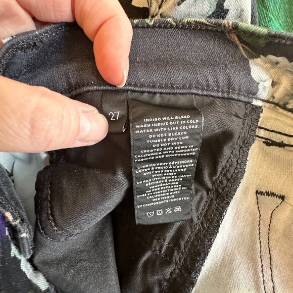 Women's 27 NWT J Brand Forest Floor Pants Floral Print Mid Rise Skinny - Picture 10 of 11